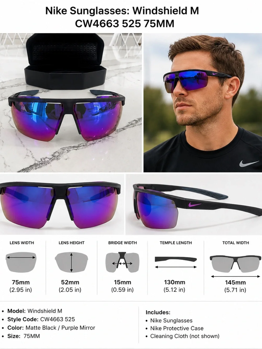 Nike trendy sunglasses